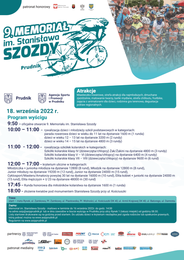 9 Memoriał im Stanisława Szozdy - plakat informacyjny