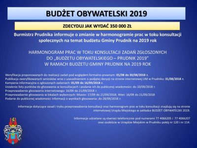 Budżet obywatelski 2019 na co wydać 350 tys zł