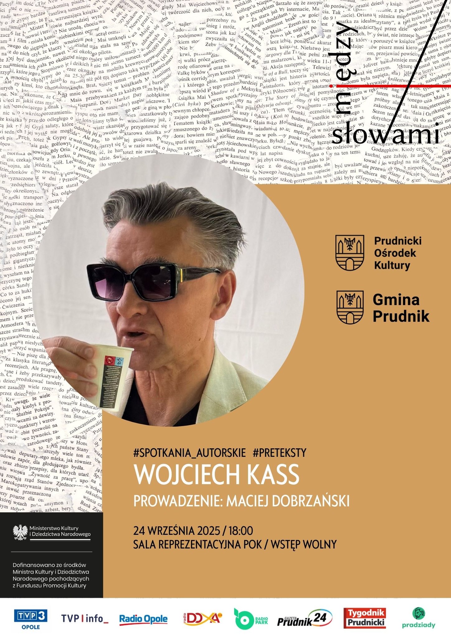 Spotkanie autorskie z Wojciechem Kassem / projekt „Między słowami”