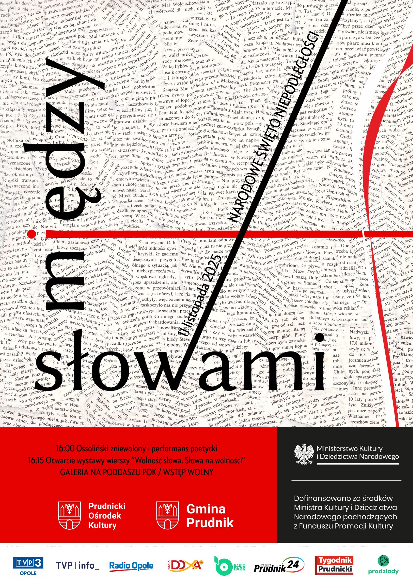 Performans poetycki i otwarcie wystawy wierszy | „Między słowami”