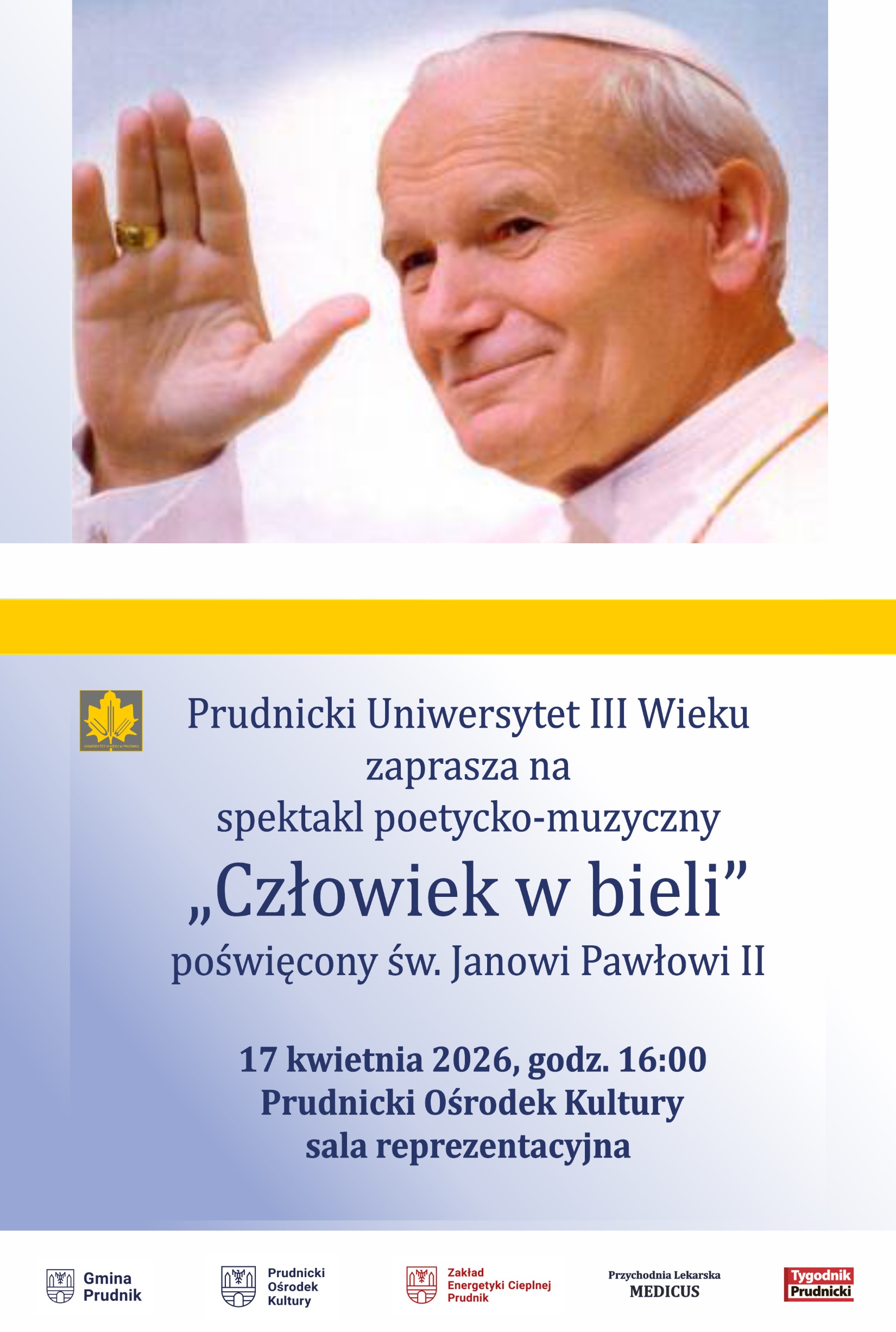 „Człowiek w bieli” | spektakl poetycko-muzyczny