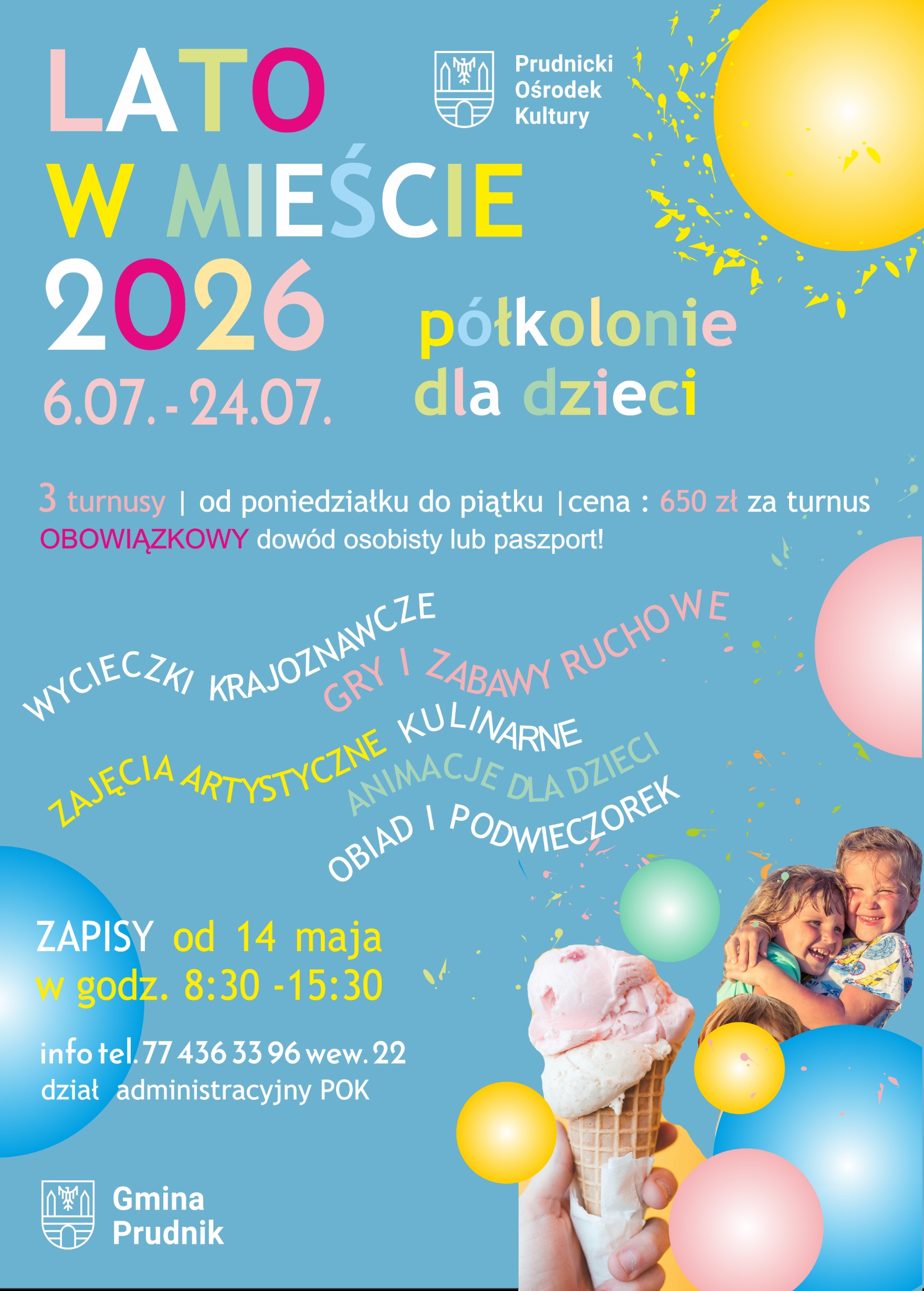 Zapisy na półkolonie dla dzieci | lato 2026