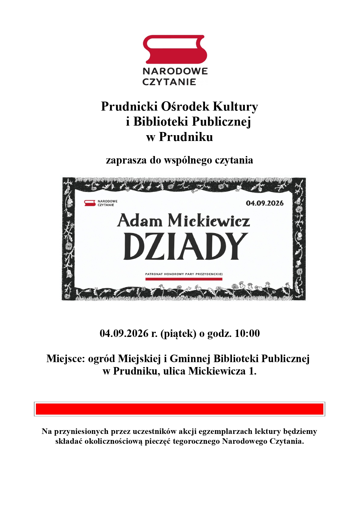 Narodowe Czytanie '2026